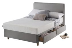 Studio by Silentnight Simple Double 4 Drw Divan - Slate Grey